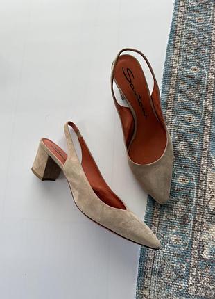 Шикарні замшеві туфлі santoni