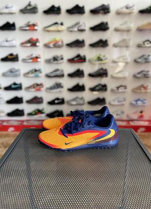 Оригінал! сороконіжки nike phantom 360 academy orange/blue (hq2326-800)