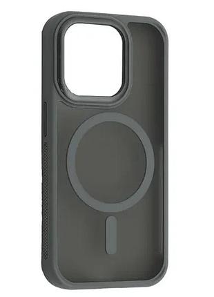Чехол new matte magsafe for iphone 12 pro max titanium grey