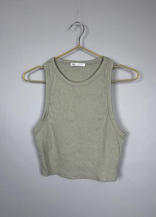 Zara майка в рубчик