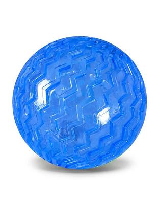 Детский мяч попрыгунчик диско pr2516(blue) светящийся, 6,5 см