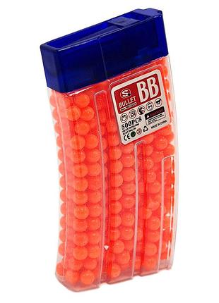 Кульки для дитячої зброї td2023133(orange) пластик 6 мм, 500 шт