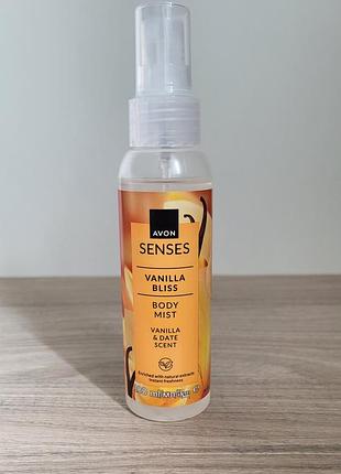 Спрей для тела avon senses vanilla bliss/эйвон сенсес ванильная сладость ваниль финик