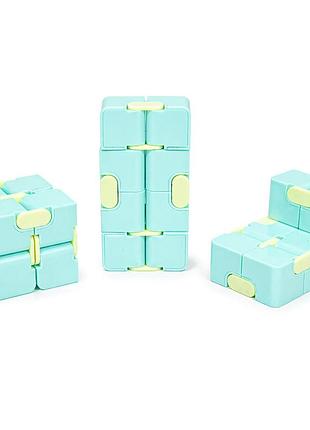 Антистресс кубик-трансформер infinity cube igr133(turquoise) пастельные цвета