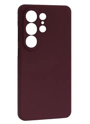 Чехол silicone case luxury для samsung s26 ultra marsala