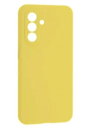 Чехол silicone case luxury для samsung a57 yellow
