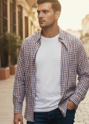 Сорочка чоловіча в клітинку tommy hilfiger оригінал