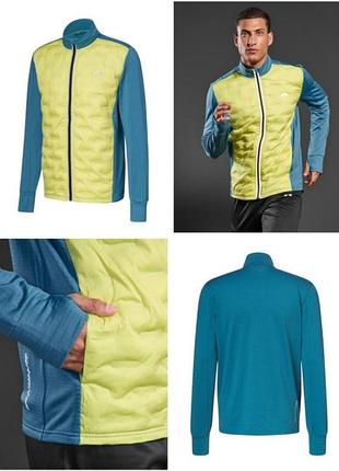 Чоловіча гібридна термокуртка crivit sports бігова вітровка (l, xl)