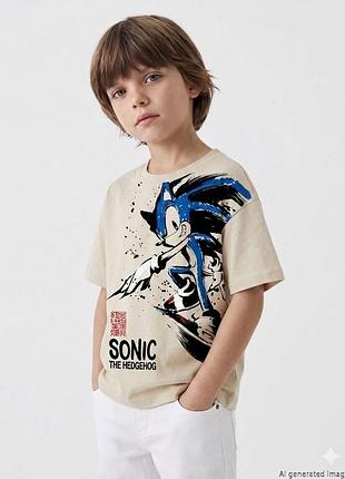 Футболка оверсайз сонік sonic next 5 років, 110 см