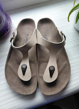 Шлепанцы вьетнамки birkenstok gizeh oiled leather