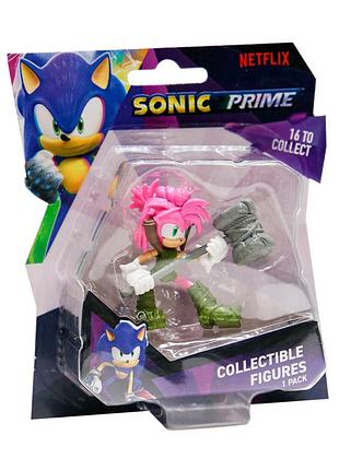 Ігрова фігурка емі зі зброєю sonic prime son2010d, 6,5 см