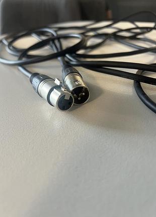 Мікрофонний професійний кабель xlr-xlr (3-pin) довжиною 6 метрів