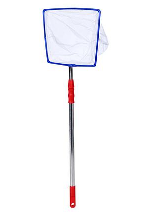 Сачок для бабочек ms 4388(red-blue) телескопическая ручка 46-69 см