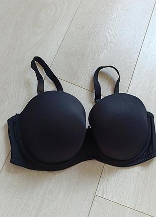 Черный бюстгальтер базовый бюст гладкий лиф m&amp;s 36c 80c 75d