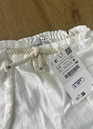 Шорти льон zara 3