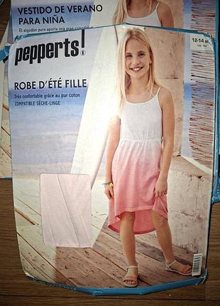 Сарафан довгий міді 122-128 134-140 146-152 158-164 pepperts для дівчинки плаття сукня літо новий підлітковий дитячий бавовна
