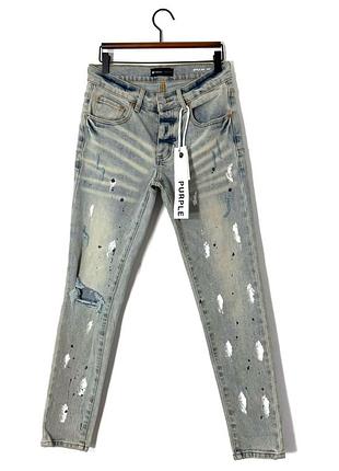 Джинси з ефектом бруду purple brand