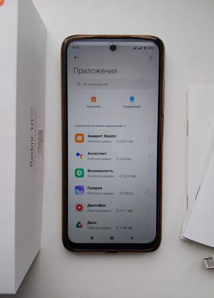 Смартфон redmi 10 carbon gray 4/128 gb 5