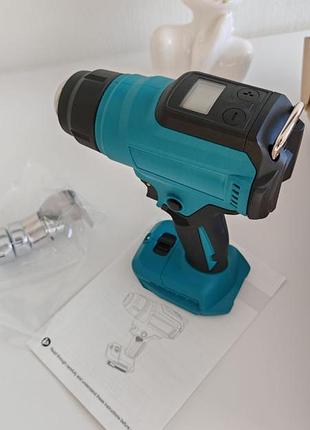 Акумуляторний будівельний фен air heater з lcd-дисплеєм (новий ) як makita xgt hg001gz