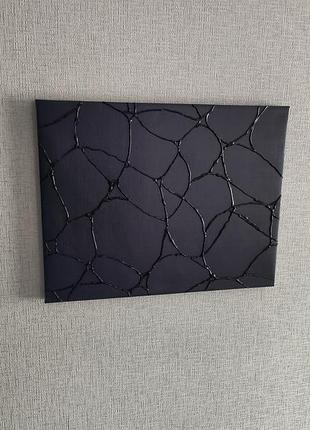 Авторська картина з фактурним декором на холсті уф-друк 40x30