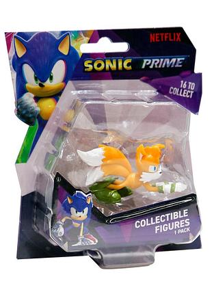 Игровая фигурка тэйлз готов к бою sonic prime son2010b, 6,5 см