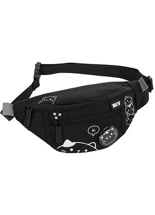 Сумка на пояс yes sp-36 black cat (550553)