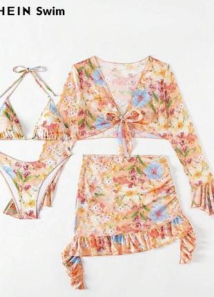 Купальний комплект shein з чотирьох позицій
