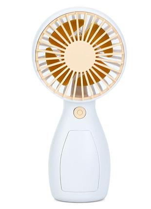 Портативный ручной вентилятор mk 5663-1(yellow) 13 см, аккумулятор, usb зарядное