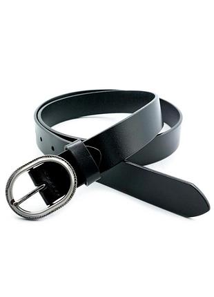 Женский кожаный ремень 2,8 х 110 см weatro черный zhin-kit-28k-0102
