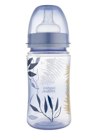 Бутылочка антиколиковая с широким отверстием easystart gold canpol babies 35/240_blu 240 мл