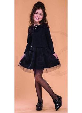 Платье трикотажное для девочки suzie беатрис черный