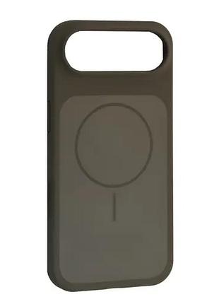 Чехол new silicone case magsafe для iphone 17 air titanium gray
