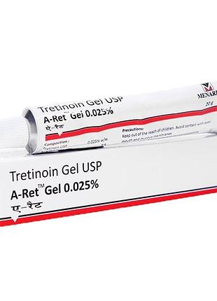 Третиноин гель для проблемной кожи a-ret gel 0,025%, 20г. срок до 09.2026