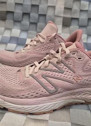 Женские кроссовки new balance fresh foam x 880v13, розово-черные, синтетические.