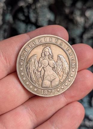 Монета дівчина ангел сувенірна монетка з дівчиною ангелом angel united states of america supernatural money американський орел