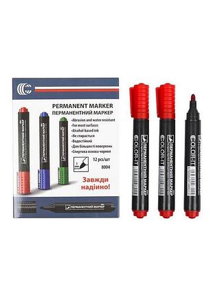 Маркер червоний color-it 8004(red) diamont "c" в упаковці 12 шт