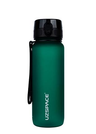 Бутылка для воды uzspace 3053(dark-green) 800 мл, темно-зеленая