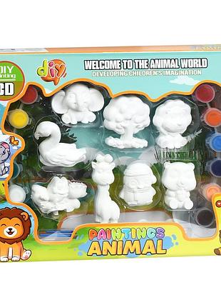 Набор для творчества животные mk 5723(animal) краски, кисточки