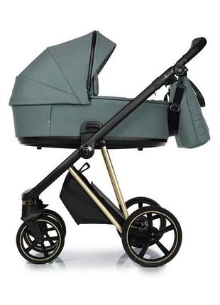 Універсальна коляска roan ivi pine green gold 2 в 1 (люлька + прогулянкова)