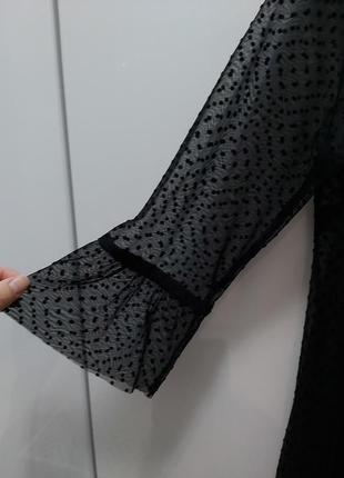 Черное платье в сетку 4