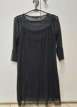 Чорне плаття в сітку 5
