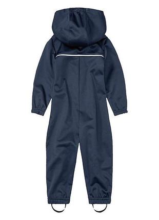 Комбінезон-дощовик softshell / софтшелл для дівчинки lupilu bionic-finish® eco 378007 074-80 см (6-12 months) темно-синій 2