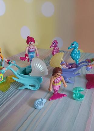 Фигурки из игровых наборов playmobil серии magic или princess magic, посвященный приключениям русалок