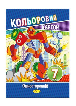 Набор цветного картона а4 ап-1101, 7 листов 230 г/м2 вид 2