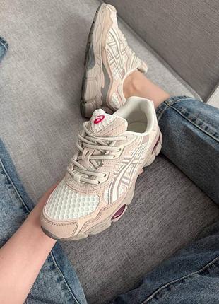 Женские кроссовки asics gel-nyc cream moonrock
