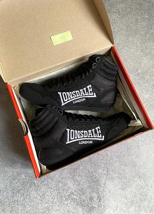 Lonsdale contender juniors lo 00 оригінал нові боксерки борцовки взуття кросівки черевики кеди для боксу боксерські підліткові дитячі літні на хлопця