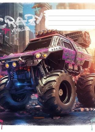 Зошит загальний "monster trucks" 048-3283l-2 у лінію, 48 аркушів
