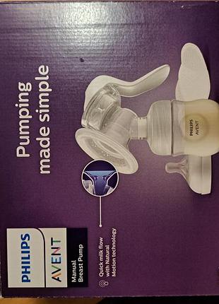 Ручной молокоотсос phillips avent