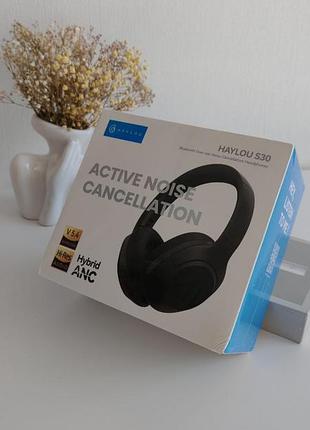 Нові бездротові навушники haylou s30 anc hi-res bluetooth 5.4 сині