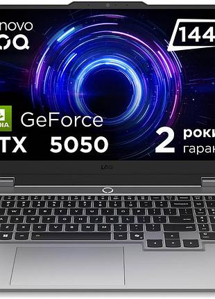 Ноутбук lenovo loq-15irx10 15.6" fhd ips ag, intel i7-13645hx, 32gb, f512gb, nvd5050-8, dos, сірий